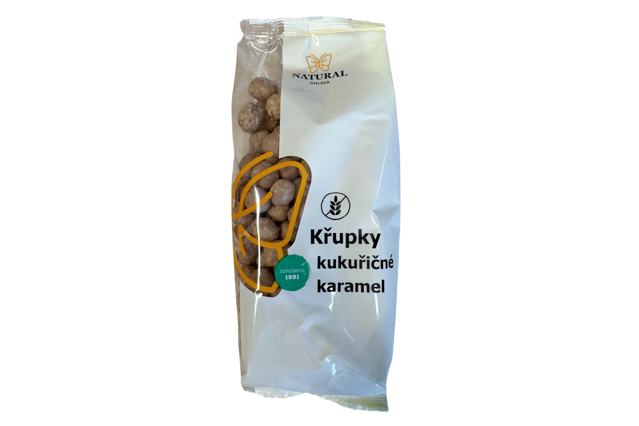 Křupky kukuřičné karamel - bez lepku - Natural 140g