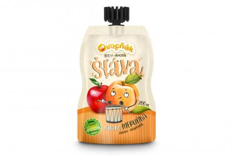 100% šťáva MERUŇKA/jablko - Ovocňák 200ml