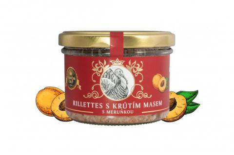 Rillettes s krůtím masem s meruňkou - Vineco 180g