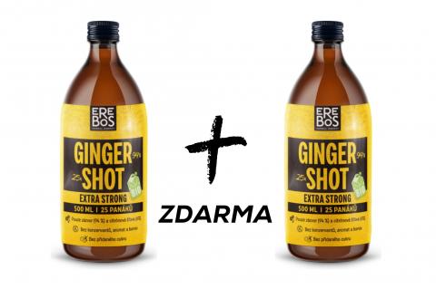 Erebos Ginger Shot 94% 500ml BIO - AKCE 1+1 ZDARMA