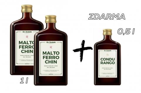 Maltoferrochin 1l + Condurango 0,5l 2+1 ZDARMA – Dr.Svatek