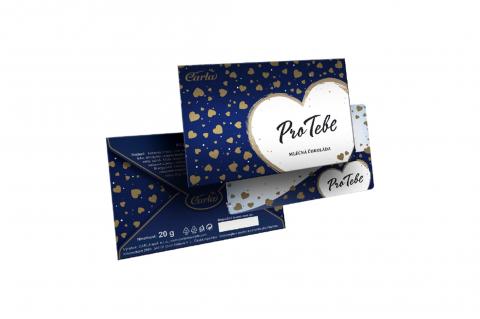 Čokoláda Pro Tebe - Čokoobálka mléčná - Carla 20g