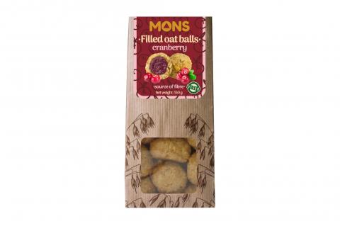 Plněné ovesné kuličky s brusinkami - VEGAN - Mons 150g