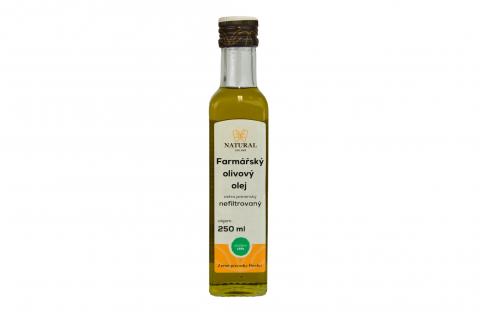 Čerstvý farmářský olivový olej nefiltrovaný - Natural 250ml