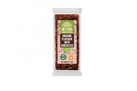 Flapjack - ovesná tyčinka s čokoládou BIO - BIO YUGA 50g