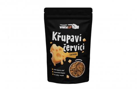 Křupaví červíci CHEDDAR - WormUP 20g
