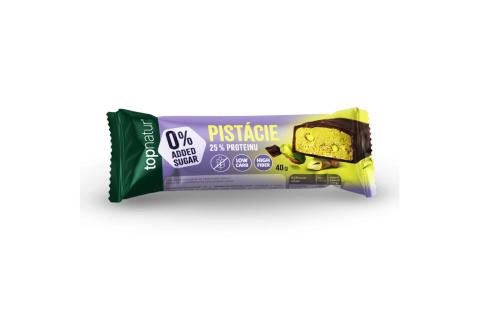 Tyčinka 25% PROTEIN a PISTÁCIE bez přidaného cukru a bez lepku - Topnatur 40gTopnatur 40g