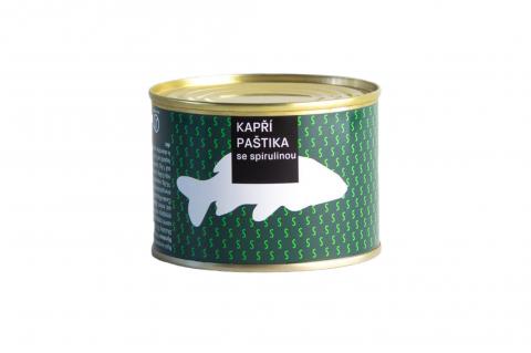 Kapří paštika bez lepku - se spirulinou - Farma Poříčí 190g 	