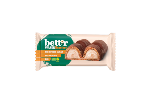 Oplatka - lískooříškový krémem BIO - VEGAN - Bett'r 33g