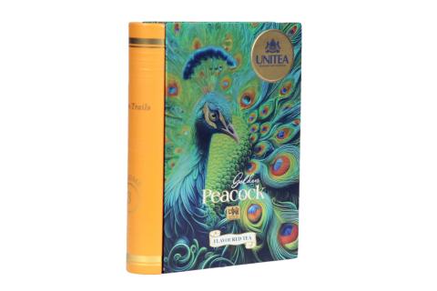Čaj Zlatý páv - plechová knížka - sypaný čaj - Unitea 100g