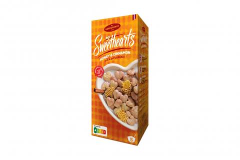 Cereální srdíčka s medem a skořicí - NordCrunch 150g