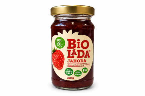 Bioláda JAHODA BIO bez přidaného cukru - Koldokol 230g 