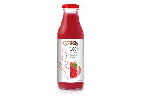 Mošt jablko MALINA - Ovocňák 750ml 