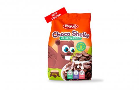 Obilné mušličky kakaové bez lepku - Vepy 375g