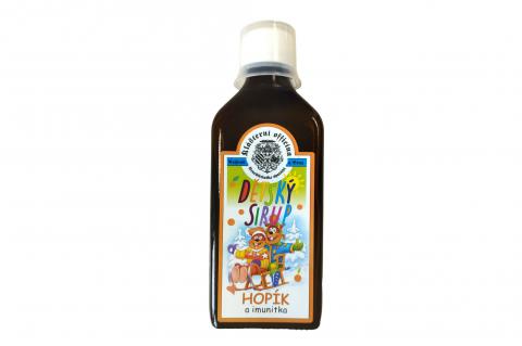 Dětský bylinný sirup Hopík a Imunitka - doplněk stravy - Klášterní officína 200ml