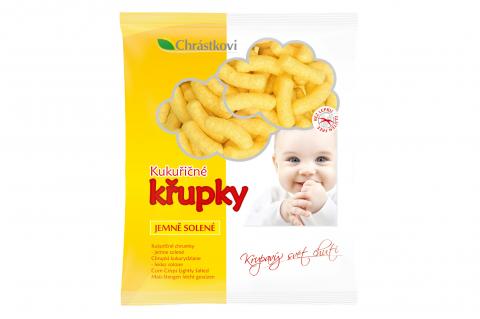 Kukuřičné křupky jemně solené bez lepku - Chrástkovi 50g