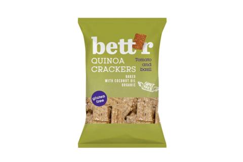 Quinoa krekry - rajče a bazalka BIO - Bett'rs 100g