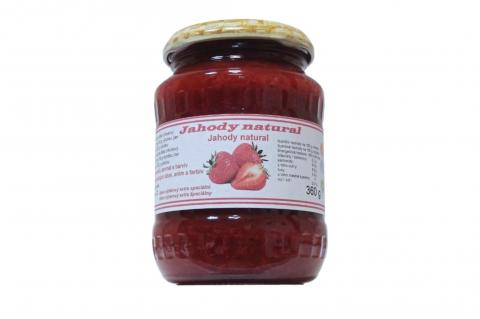 Džem JAHODY natural bez přidaného cukru - Zdravý věk 360g