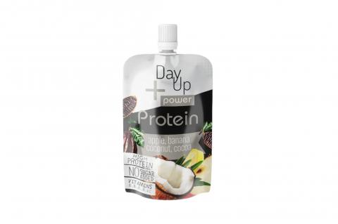 Kapsička PROTEIN jablko, banán, kokos, kakao s vitamíny bez přidaného cukru - DayUp 100g