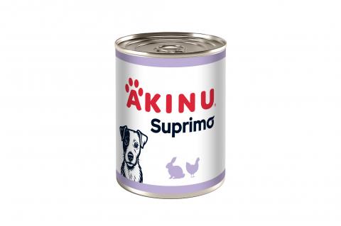 Konzerva pro PSY - Mleté s králičím - Akinu SUPRIMO 400g