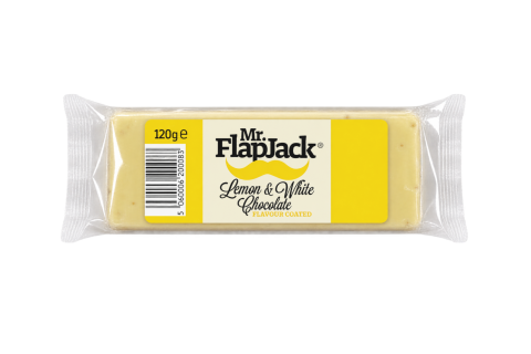 Ovesná tyčinka CITRON a BÍLÁ ČOKOLÁDA - Mr. FlapJack 120g