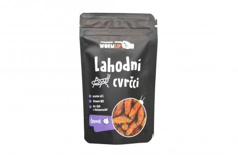 Lahodní cvrčci ČESNEK - WormUP 20g