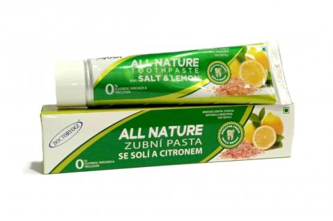 ALL NATURE sůl a citron - zubní pasta 150g