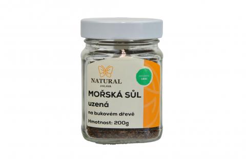 Mořská sůl uzená na bukovém dřevě – Natural 200g