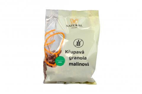 Křupavá granola malinová bez lepku - Natural 150g
