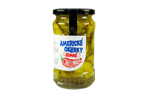 Americké okurky jemné (nepálivé) - Chillimaga 350g