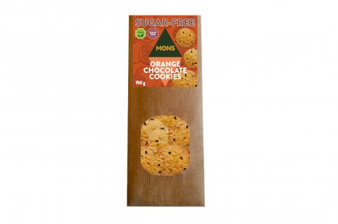 Pomerančové sušenky s čokoládou bez cukru - VEGAN - Mons 150g