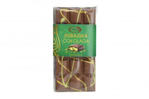 Luxusní dubajská čokoláda MLÉČNÁ - Kamila Chocolates 95g