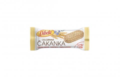 Celozrnná sušenka plněná kávovinovou náplní bez přidaného cukru - Dibeta 32g