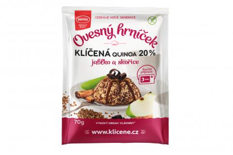 Ovesný hrníček Quinoa - jablko a skořice bez lepku - Semix 70g