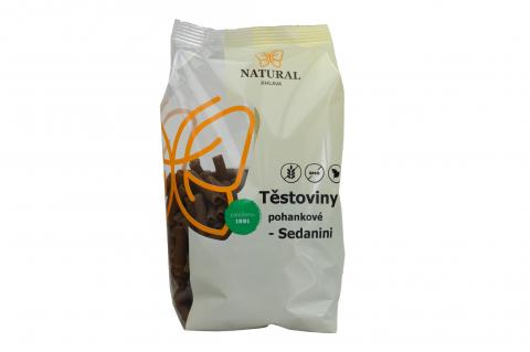 Těstoviny pohankové bez lepku - Sedanini - trubka malá - ITÁLIE - Natural 250g