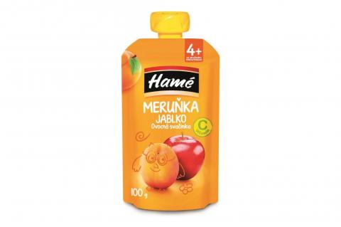 Ovocná svačinka - MERUŇKA, JABLKO - Hamé 100g