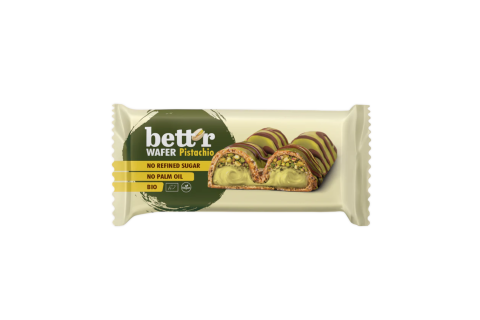 Oplatka - pistáciovým krém BIO - VEGAN - Bett'r 33g