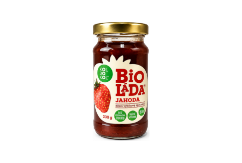 Bioláda JAHODA BIO bez přidaného cukru - Koldokol 230g 