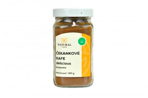 Čekankové kafe DELICIOUS instantní se sladem - Natural 190g