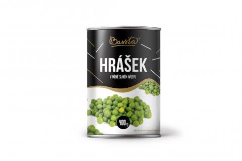 Hrášek v mírně slaném nálevu - Bassta 400g