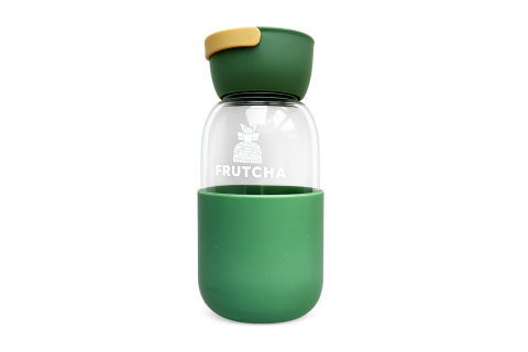 Frutcha lahvička skleněná - zelená 350ml