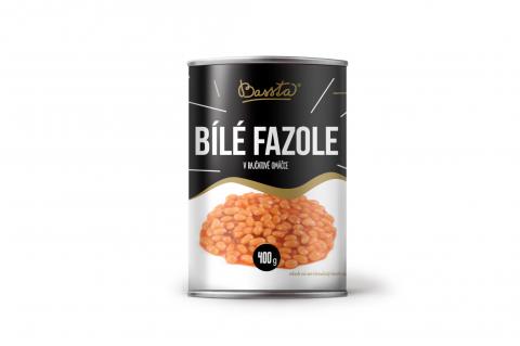Bílé fazole v rajčatové omáčce - Bassta 400g