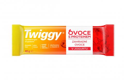Tyčinka zahradní plody s proteinem v jogurtu - Twiggy 40g