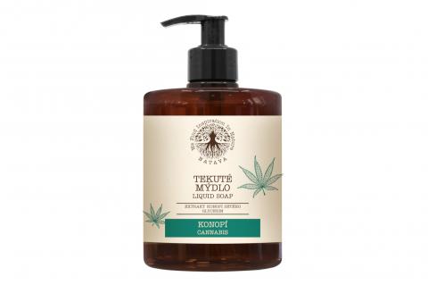 Přírodní tekuté mýdlo KONOPÍ - Natava 500ml