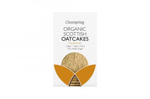Ovesné sušenky BIO vegan - tradiční - Clearspring 200g