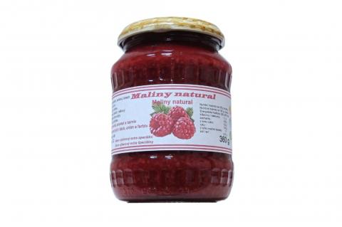 Džem MALINY natural bez přidaného cukru - Zdravý věk 360g