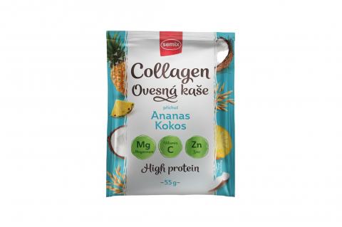 Ovesná kaše Collagen - Ananas, kokos - Semix 55g