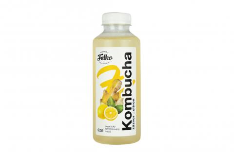 Kombucha ZÁZVOR & CITRON - Falko 500ml
