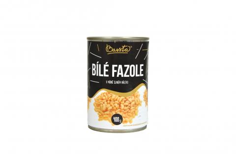 Fazole bílé v mírně slaném nálevu - Bassta 400g