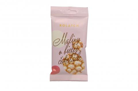 Maliny mrazem sušené v bílé čokoládě BIO - Kolatch 35g